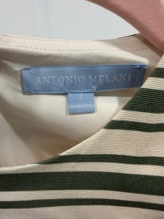 Antonio Melani x The Style Bungalow Palm Short Sleeve Striped Mini Dress - Picture 5 of 5